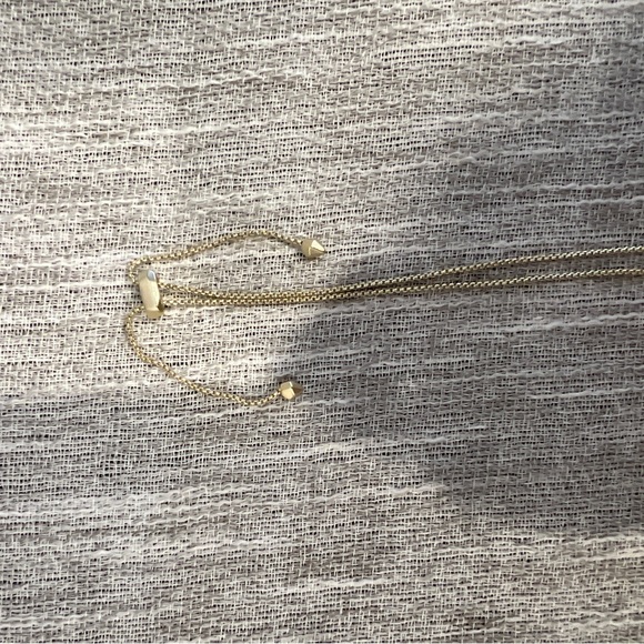 NWOT KENDRA SCOTT Brushed Gold Adjustable Chain Necklace - Picture 6 of 8